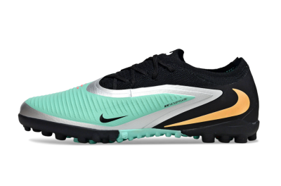 Unisex Nike Phantom 6 Low Elite TF Artificial Turf Low-Tops Football Shoes - Teal/Black/Rose