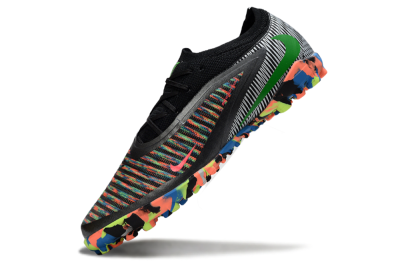 Unisex Nike Phantom 6 Low Elite TF Artificial Turf Low-Tops Football Shoes - Black/Vibrant Neon/Graphic Multicolor