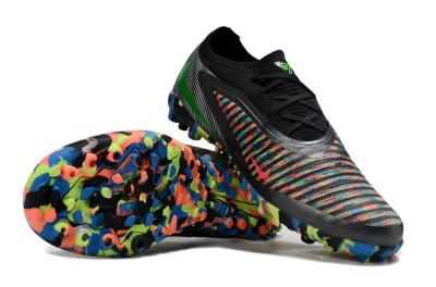 Unisex Nike Phantom 6 Low Elite TF Artificial Turf Low-Tops Football Shoes - Black/Vibrant Neon/Graphic Multicolor