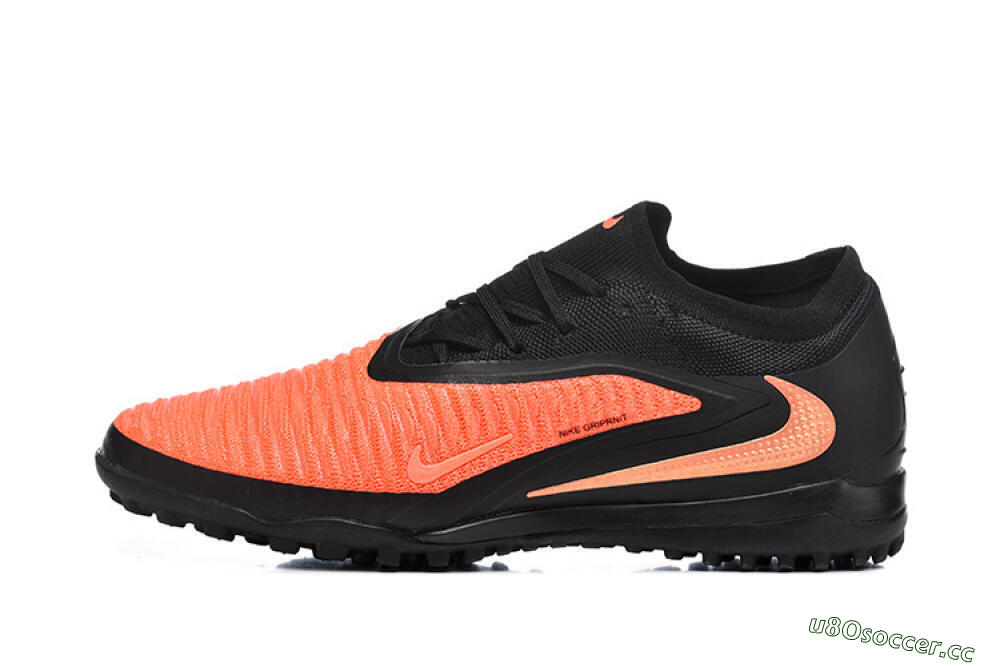 Men's Nike Phantom 6 Low Elite TF Artificial Turf Low-Tops Football Shoes - Orange/Vibrant Coral/Jet Black 0