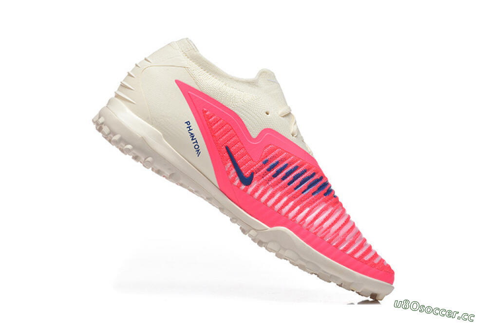 Men's Nike Phantom 6 Low Elite TF Artificial Turf Low-Tops Football Shoes - Pink/Soft Cream/Fierce Pink 7