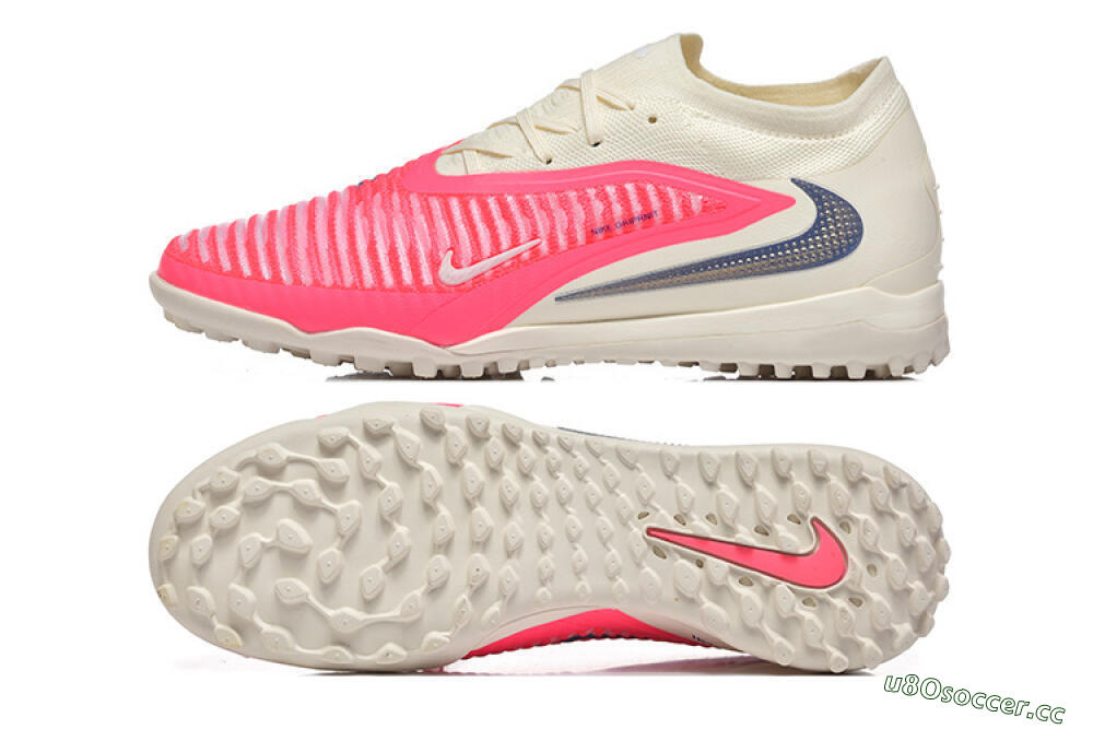 Men's Nike Phantom 6 Low Elite TF Artificial Turf Low-Tops Football Shoes - Pink/Soft Cream/Fierce Pink 1