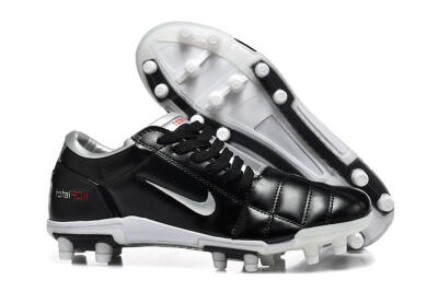 Men's Nike Total 90 III FG Firm Ground Low-Tops Football Boots - Black/Silver/White