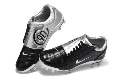 Men's Nike Total 90 III FG Firm Ground Low-Tops Football Boots - Black/Silver/White