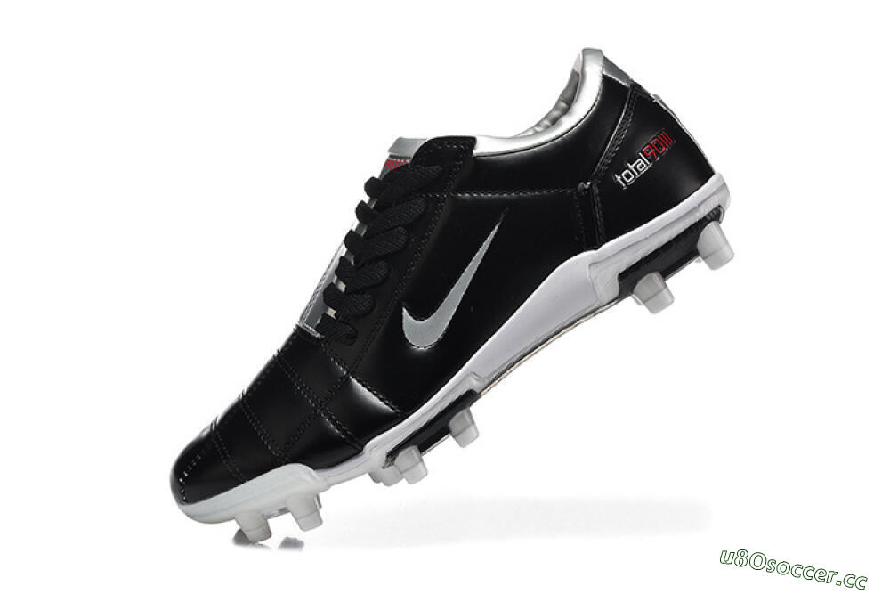 Men's Nike Total 90 III FG Firm Ground Low-Tops Football Boots - Black/Silver/White 7