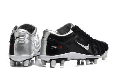 Men's Nike Total 90 III FG Firm Ground Low-Tops Football Boots - Black/Silver/White