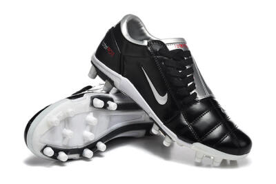 Men's Nike Total 90 III FG Firm Ground Low-Tops Football Boots - Black/Silver/White