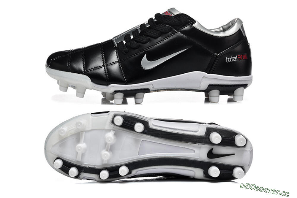 Men's Nike Total 90 III FG Firm Ground Low-Tops Football Boots - Black/Silver/White 1
