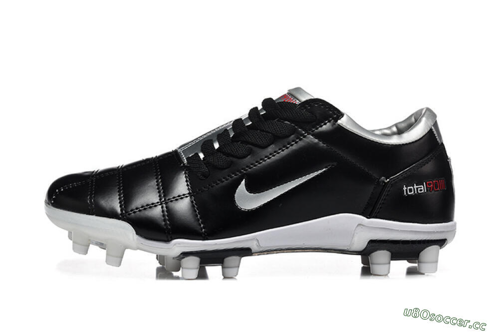 Men's Nike Total 90 III FG Firm Ground Low-Tops Football Boots - Black/Silver/White 0