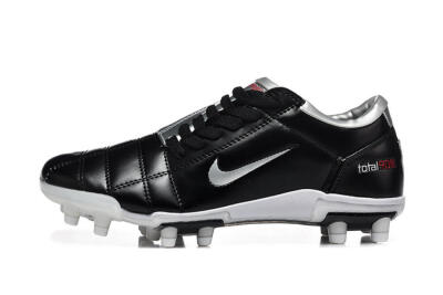 Men's Nike Total 90 III FG Firm Ground Low-Tops Football Boots - Black/Silver/White