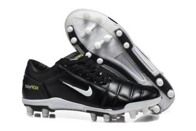 Men's Nike Total 90 III FG Firm Ground Low-Tops Football Boots - Black/Electric Yellow/White