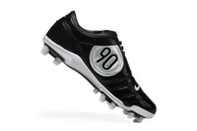 Men's Nike Total 90 III FG Firm Ground Low-Tops Football Boots - Black/Electric Yellow/White