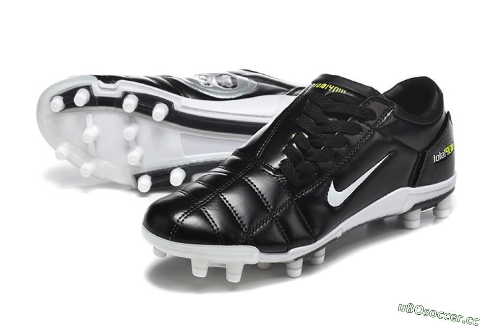 Men's Nike Total 90 III FG Firm Ground Low-Tops Football Boots - Black/Electric Yellow/White 3