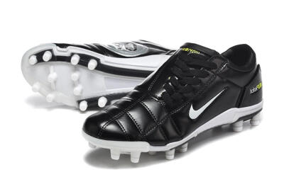 Men's Nike Total 90 III FG Firm Ground Low-Tops Football Boots - Black/Electric Yellow/White