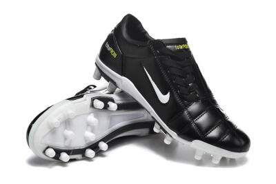 Men's Nike Total 90 III FG Firm Ground Low-Tops Football Boots - Black/Electric Yellow/White