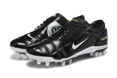Men's Nike Total 90 III FG Firm Ground Low-Tops Football Boots - Black/Electric Yellow/White