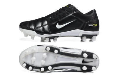 Men's Nike Total 90 III FG Firm Ground Low-Tops Football Boots - Black/Electric Yellow/White