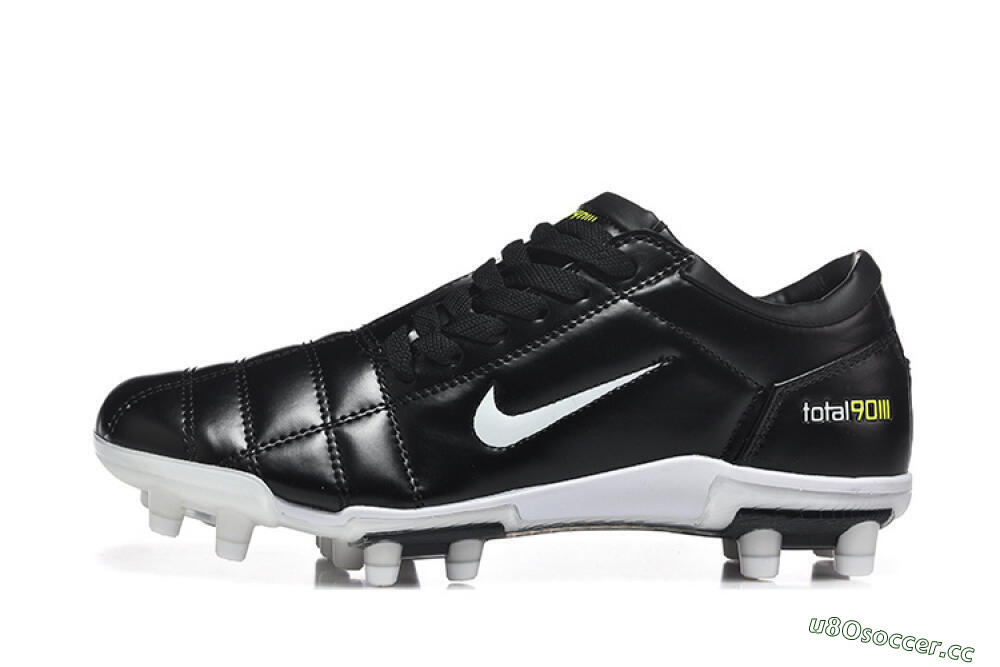 Men's Nike Total 90 III FG Firm Ground Low-Tops Football Boots - Black/Electric Yellow/White 0