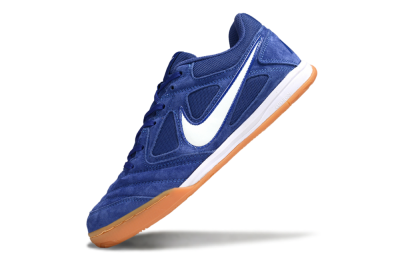 Men's Supreme x Nike SB Gato IC Indoor & Futsal Low-Tops Football Shoes - Blue/Royal Blue/Orange Peel