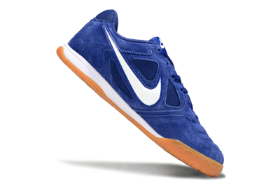 Men's Supreme x Nike SB Gato IC Indoor & Futsal Low-Tops Football Shoes - Blue/Royal Blue/Orange Peel