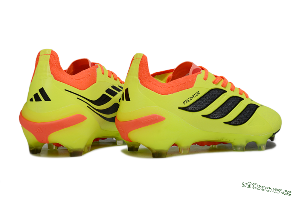 Men's Adidas Predator 26 Elite FG Firm Ground Low-Tops Football Boots - Yellow/Fluorescent Yellow/Neon Orange 6