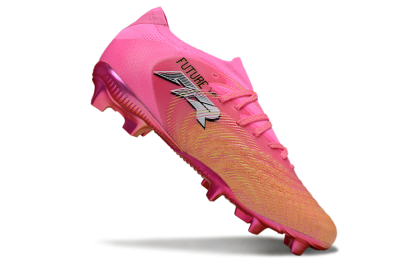 Men's Puma Future 8 Ultimate FG Firm Ground Low-Tops Football Boots - Pink/Vivid Pink/Metallic Red