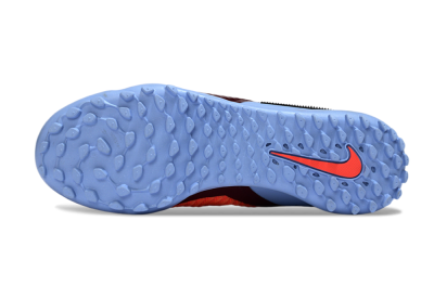 Unisex Nike Phantom 6 Elite High TF Artificial Turf High-Tops Football Shoes - Orange/Crimson Red/Blue Ice