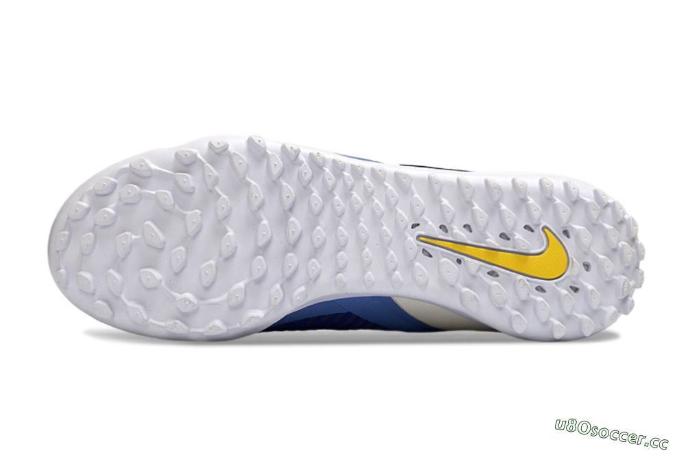 Unisex Nike Phantom 6 Elite High TF Artificial Turf High-Tops Football Shoes - Blue/Light Blue/Navy Blue 6