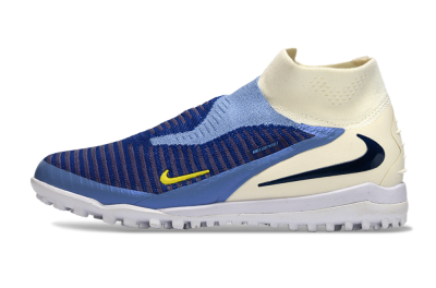 Unisex Nike Phantom 6 Elite High TF Artificial Turf High-Tops Football Shoes - Blue/Light Blue/Navy Blue