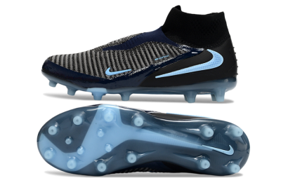 Unisex Nike Phantom 6 Elite High AG Artificial Grass High-Tops Football Boots - Navy/Midnight Blue/Icy Blue