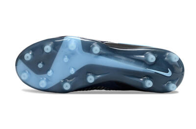 Unisex Nike Phantom 6 Elite High AG Artificial Grass High-Tops Football Boots - Navy/Midnight Blue/Icy Blue