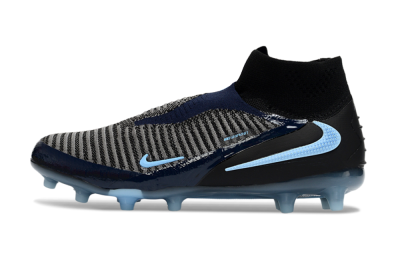 Unisex Nike Phantom 6 Elite High AG Artificial Grass High-Tops Football Boots - Navy/Midnight Blue/Icy Blue