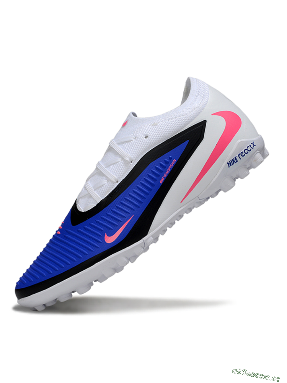 Unisex Nike Phantom 6 Low Elite TF Artificial Turf Low-Tops Football Shoes - Blue/Electric Blue/Neon Pink 5