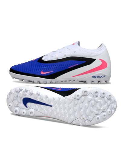 Unisex Nike Phantom 6 Low Elite TF Artificial Turf Low-Tops Football Shoes - Blue/Electric Blue/Neon Pink