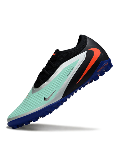 Unisex Nike Phantom 6 Low Elite TF Artificial Turf Low-Tops Football Shoes - Aqua/Coral Blue/Slate Black