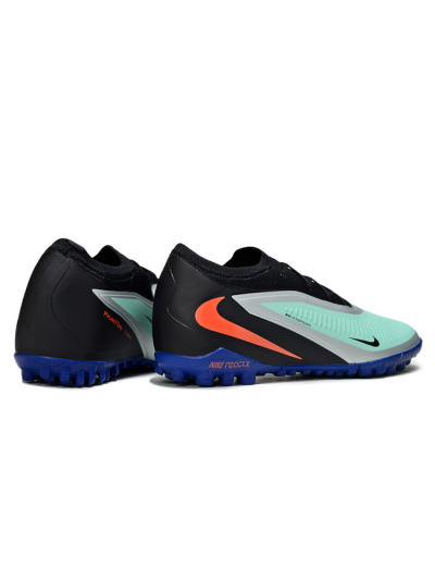 Unisex Nike Phantom 6 Low Elite TF Artificial Turf Low-Tops Football Shoes - Aqua/Coral Blue/Slate Black