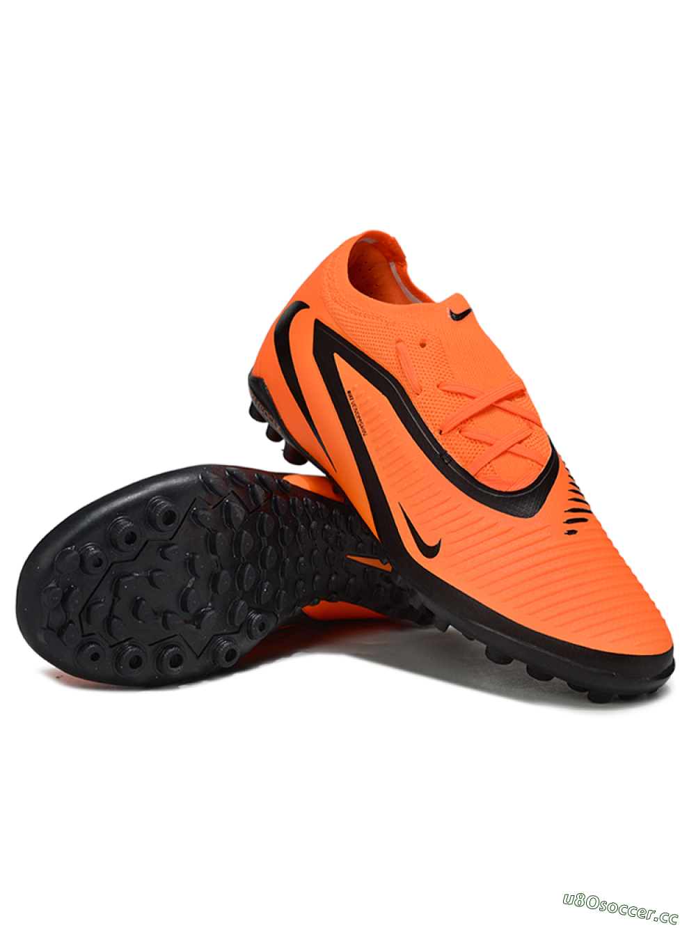 Unisex Nike Phantom 6 Low Elite TF Artificial Turf Low-Tops Football Shoes - Orange/Black/Neon Orange 3