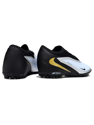 Unisex Nike Phantom 6 Low Elite TF Artificial Turf Low-Tops Football Shoes - Blue/Midnight Black/Metallic Gold