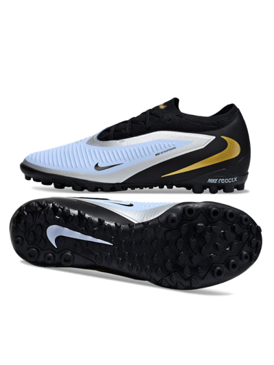 Unisex Nike Phantom 6 Low Elite TF Artificial Turf Low-Tops Football Shoes - Blue/Midnight Black/Metallic Gold