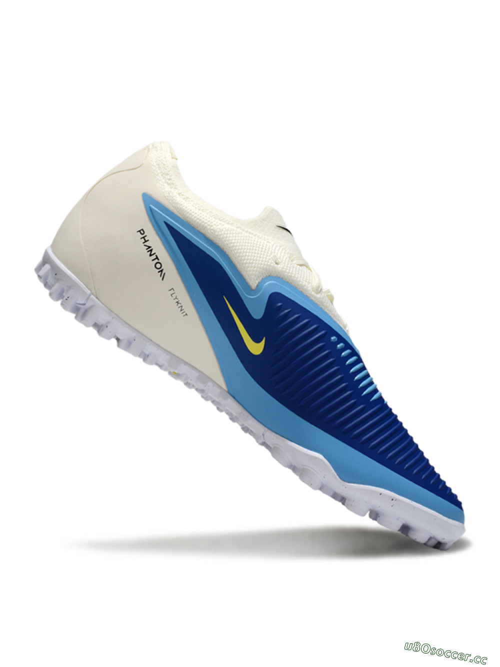 Unisex Nike Phantom 6 Low Elite TF Artificial Turf Low-Tops Football Shoes - Blue/Sky Blue/Sandy Beige 4