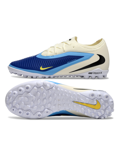 Unisex Nike Phantom 6 Low Elite TF Artificial Turf Low-Tops Football Shoes - Blue/Sky Blue/Sandy Beige