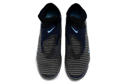 Unisex Nike Phantom 6 Elite TF Artificial Turf High-Tops Football Shoes - Black/Navy Blue/Sky Blue