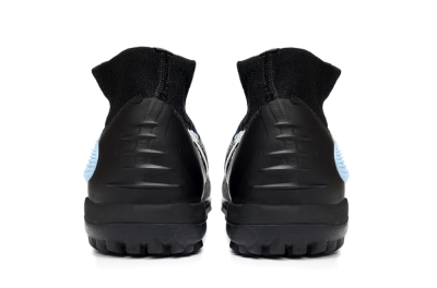 Unisex Nike Phantom 6 Elite TF Artificial Turf High-Tops Football Shoes - Black/Navy Blue/Sky Blue