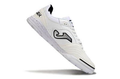 Men's Joma Top Flex IC Indoor & Futsal Low-Tops Football Shoes - White/Black/Gray