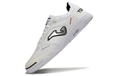 Men's Joma Top Flex IC Indoor & Futsal Low-Tops Football Shoes - White/Black/Gray