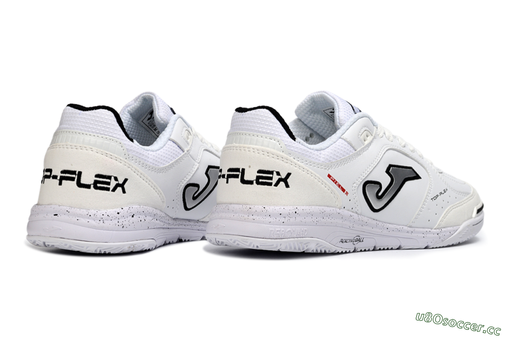 Men's Joma Top Flex IC Indoor & Futsal Low-Tops Football Shoes - White/Black/Gray 6