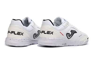 Men's Joma Top Flex IC Indoor & Futsal Low-Tops Football Shoes - White/Black/Gray