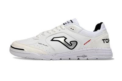 Men's Joma Top Flex IC Indoor & Futsal Low-Tops Football Shoes - White/Black/Gray