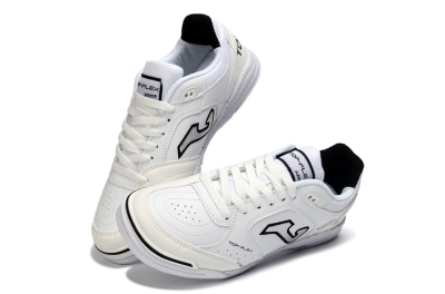 Men's Joma Top Flex IC Indoor & Futsal Low-Tops Football Shoes - White/Black/Gray