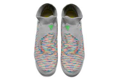 Unisex Nike Phantom 6 Elite TF Artificial Turf High-Tops Football Shoes - Grey/Electric Green/Pink Sport